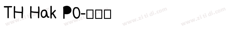 TH Hak P0字体转换